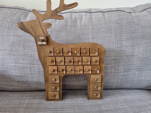 Wooden advent calendar - wooden,
