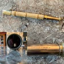Fabulous WW2 Era Maritime Brass Telescope by John Lillie & Gillie Ltd (c.1940’s)