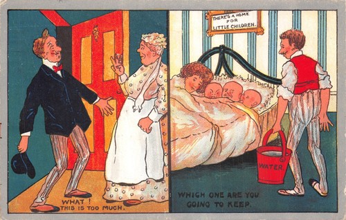 Edwardian comic postcard - comic,