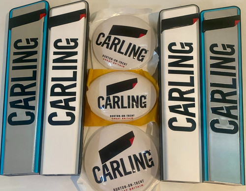 Carling branding badges - carling,