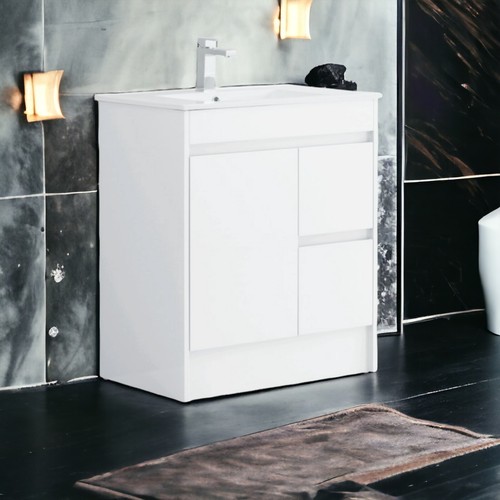750mm white vanity unit basin - 750mm,