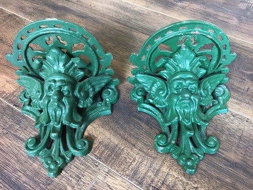 Pair vintage cast - vintage, iron