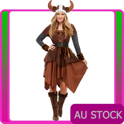 Ladies viking costume womens - ladies,