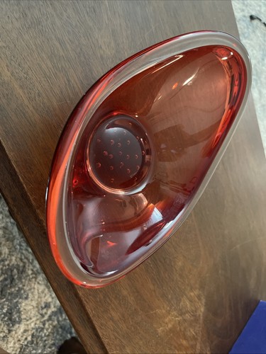 Murano red clear 5 - red, &