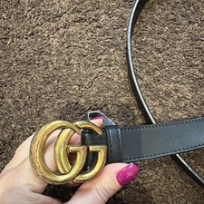 Gucci Black Belt Size 42 look