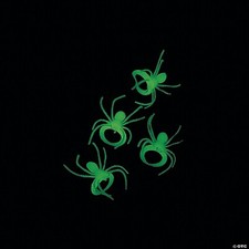 Pack of 36 Glow in the Dark Spider Rings – Halloween Party Favours for Kids