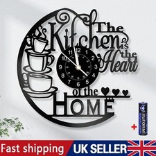 Elegant Vinyl Record Kitchen Wall Clock Home Abstract Art Decoration Gifts Tool.