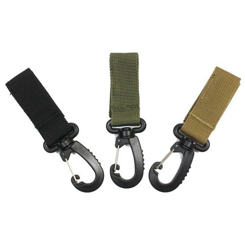 Belt keeper with carabiner - with,