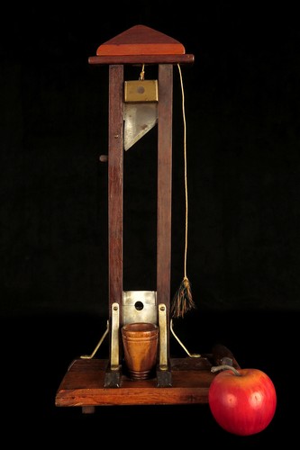 Antique guillotine model folk - guillotine, model,
