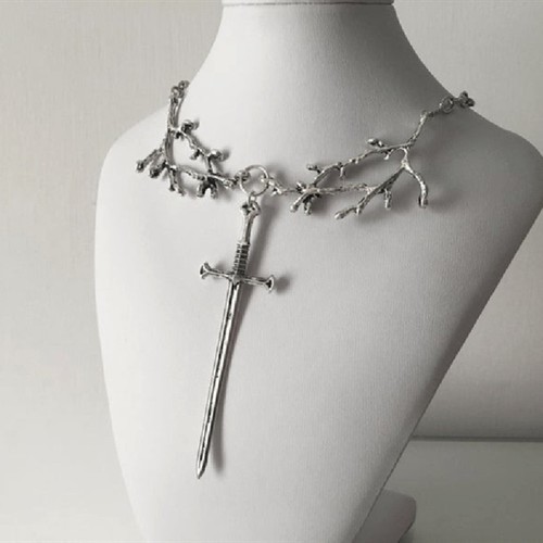 Sword pendant clavicle chain - clavicle,