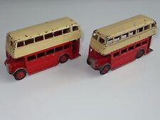 (W) Dinky LOT OF 2 RED BUSES