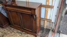 Antique narrow chiffonier sideboard cupboard with shelf long drawer UE161125A 