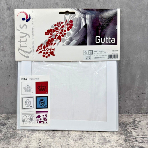Arty gutta pre - pre-outlined, silk
