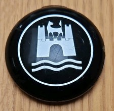 VW Beetle Type 1 Wolfsburg Crest Horn Push Button Badge in fair condition