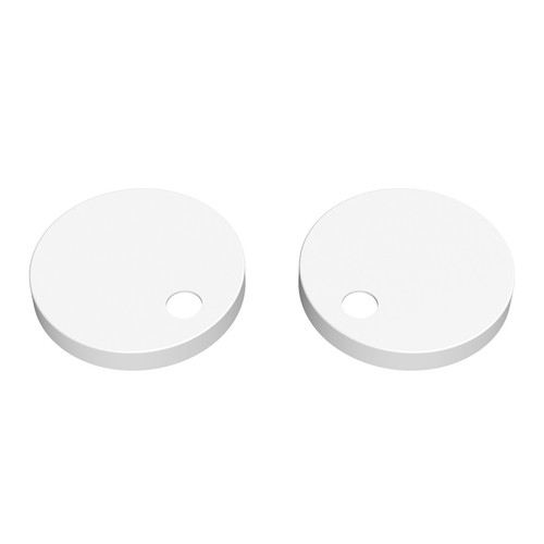 Toilet seat hinge - seat, caps