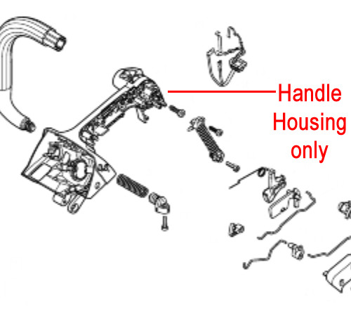 Chainsaw handle housing - handle,