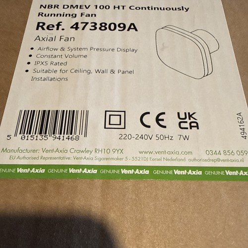 Vent axia 473809a carbon - vent, lo-carbon