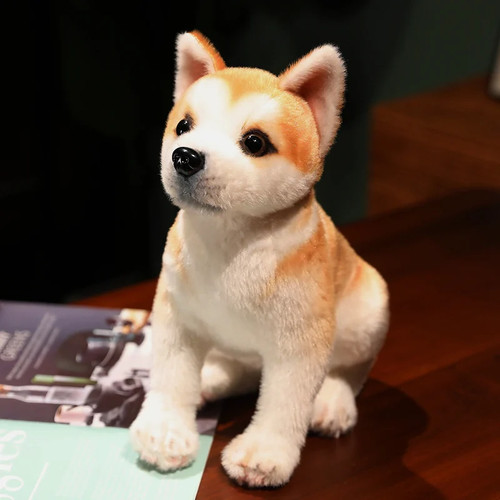 Lifelike akita dog plush - akita, toy