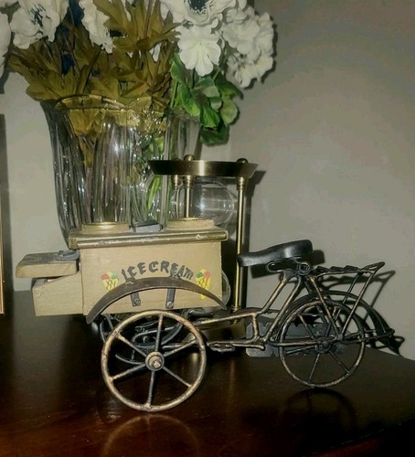 Vintage repro metal wood hand - metal,