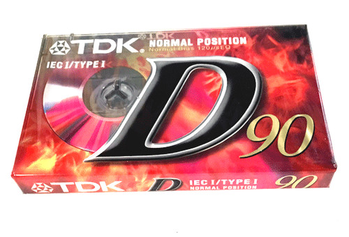 Tdk d90 ferric blank - tdk, cassette
