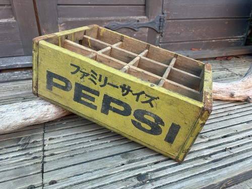 Vintage japanese pepsi wooden - vintage,