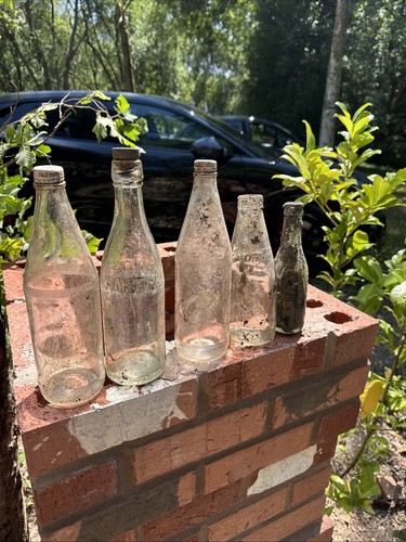 Vintage glass bottles job - job, lot
