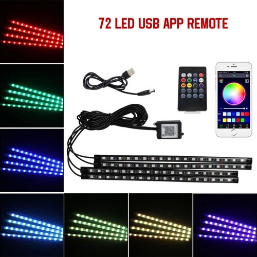4pcs rgb led under - under, tube