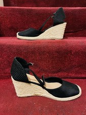 H&M Black Wedge Espadrille
