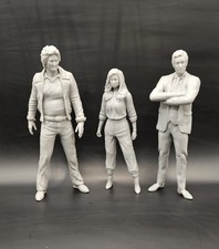 1/18 (Other Sizes Available)  KNIGHT RIDER Figure Set Devon, Bonnie & Michael