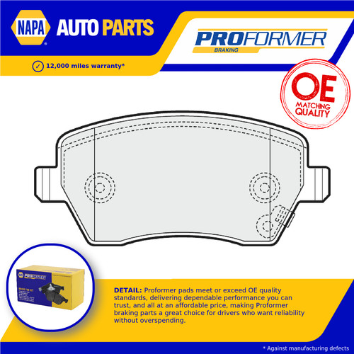 Brake pads set - pads, nissan