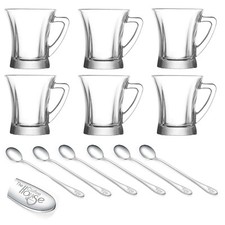 6 X 225 ML Glasses Cups Mugs