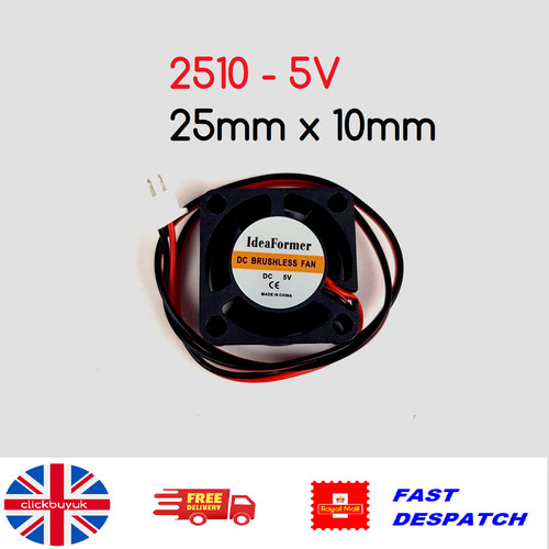 2510 25mm 25x25x10mm - 5v,