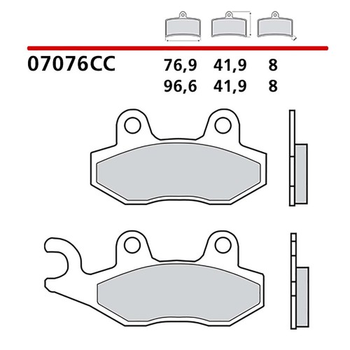 Brembo front brake pads kit - pads,