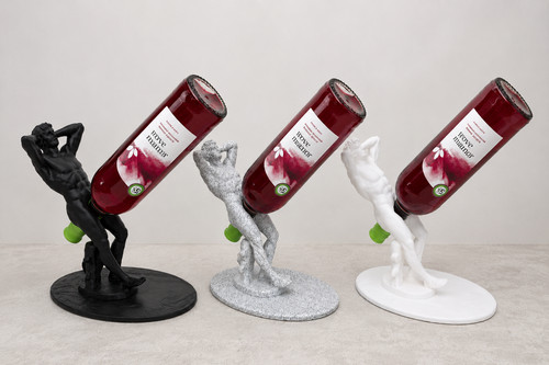 Man figure wine bottle - wine, holder
