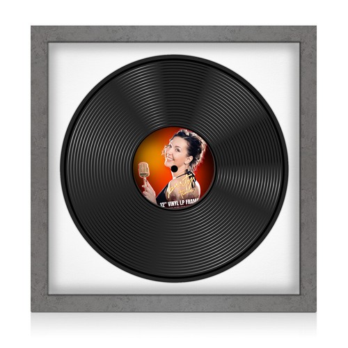 Vinyl frame lp record - 12",
