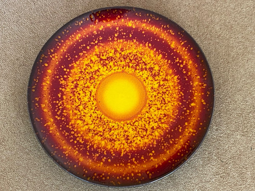 Poole pottery sun 42cm - 42cm, charger