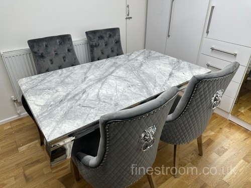 Grey marble dining - grey,