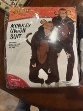 Spirit Halloween: Monkey JumpSuit Adult M Halloween Costume