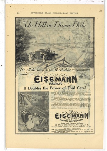 1920 eisemann magneto ad - eisemann, co.