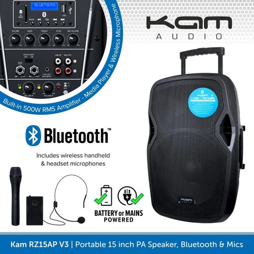 Kam rz15ap 1000w portable - kam,