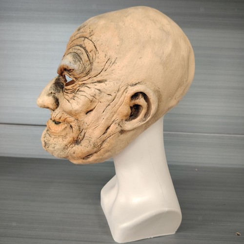 Realistic old man mask - old, horror
