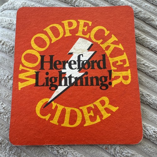 Woodpecker cider vintage 1970s - woodpecker,