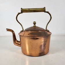 Vintage Copper Tea Kettle W/