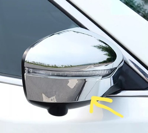 Chrome wing mirror - mirror, caps