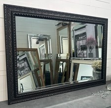 X LARGE Antique Black Mirror