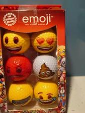 6x Emoji Golf Balls - The