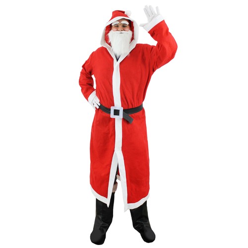 Santa suit hooded coat beard - coat,,