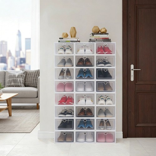24pcs shoe box clear storage - 24pcs,