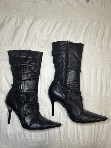 River island leather stiletto - river,