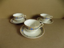 J&G Meakin England SOL 391413 Set of 3 Cup and Saucer READ DESCRIPTION